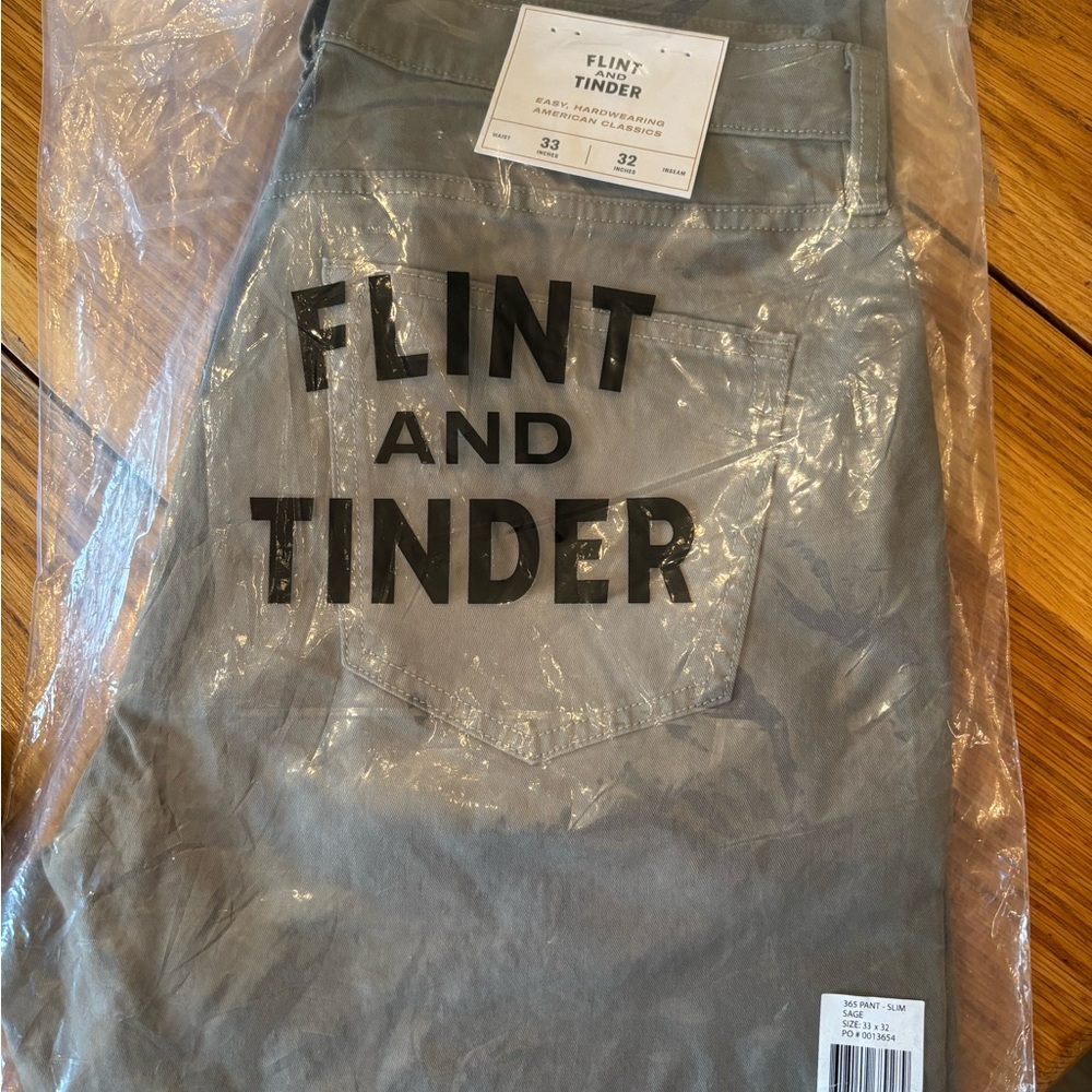 Flint and Tinder 365 Pants in Sage - 33x32